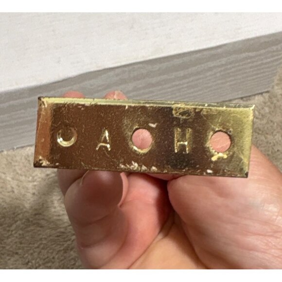 Vintage Brass Swirl Spiral Brass Wall Hook Curtain Tie Backs Large 8" - Picture 3 of 5